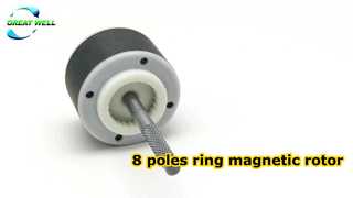 Rotor magnétique annulaire à 8 pôles