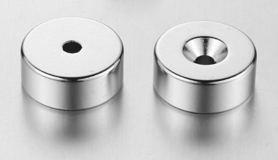 N52 Neodymium Disc Countersunk Hole Magnets For Linear Motor